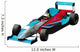 Blue Racing Car Wall Decal