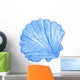 Seashell Blue  Nautical Watercolor Illustration Hand-painted Isolated Sea Element Navy Blue Ocean
 Wall Decal