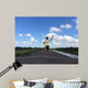 Man running away fast downhill Wall Mural