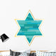 Jewish star with gold frame Wall Decal