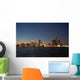 Night Skyline Downtown Detroit Wall Decal