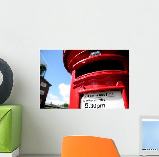 British Post Box Wall Mural
