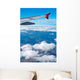 aerial view from airplane Wall Mural