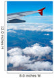 aerial view from airplane Wall Mural