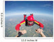 Skydiving senior man holding hands Wall Mural
