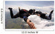Skydiving friends having fun Wall Mural