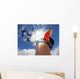 Point of view of a camera attached in the leg of the skydiver Wall Mural