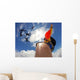 Point of view of a camera attached in the leg of the skydiver Wall Mural