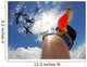 Point of view of a camera attached in the leg of the skydiver Wall Mural