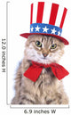 Cute patriotic cat Wall Decal