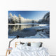 Winter Landscape with Ice Wall Decal Design 2