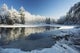 Winter Landscape with Ice Wall Decal Design 2