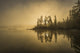Sunrise over Tranquil Lake Wall Decal Design 1
