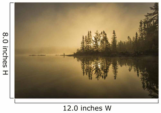 Sunrise over Tranquil Lake Wall Decal Design 1