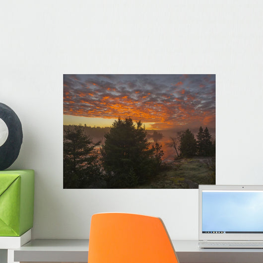 Glowing Clouds Sunrise Wall Decal
