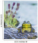 Bull Frog Resting Log Wall Decal