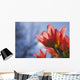 Up Red Tulips against Wall Decal