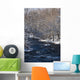Water Flowing River with Wall Decal Design 3