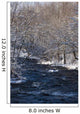 Water Flowing River with Wall Decal Design 3