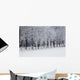 Snow Covered Trees along Wall Decal