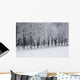 Snow Covered Trees along Wall Decal