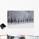 Snow Covered Trees along Wall Decal
