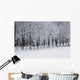 Snow Covered Trees along Wall Decal