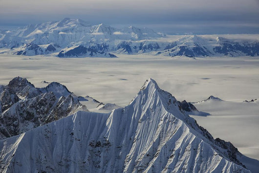 Aerial Mountains and Icefields Wall Decal
