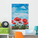 Painting Red Poppies and Wall Decal