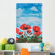 Painting Red Poppies and Wall Decal