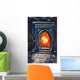 Painting Glowing Orange Fire Wall Decal