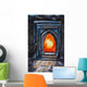 Painting Glowing Orange Fire Wall Decal