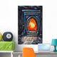 Painting Glowing Orange Fire Wall Decal
