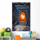 Painting Glowing Orange Fire Wall Decal