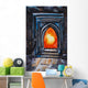 Painting Glowing Orange Fire Wall Decal