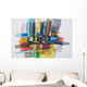 Painting Colorful Grid Wall Decal