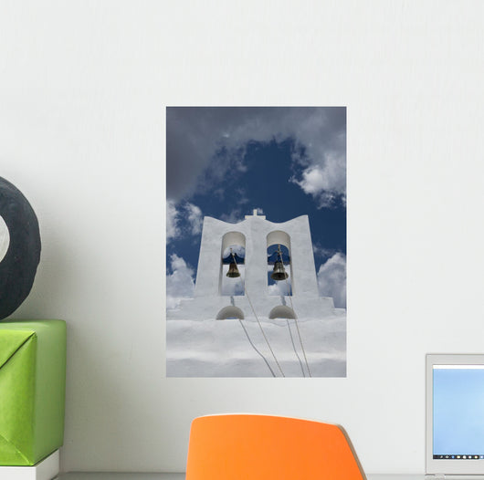 Whitewashed Bell Tower and Wall Decal