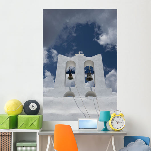 Whitewashed Bell Tower and Wall Decal