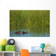 Hippo Peeking out from Wall Decal