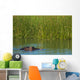 Hippo Peeking out from Wall Decal