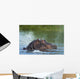 Hippo Snorting Spray Water Wall Decal