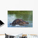 Hippo Snorting Spray Water Wall Decal