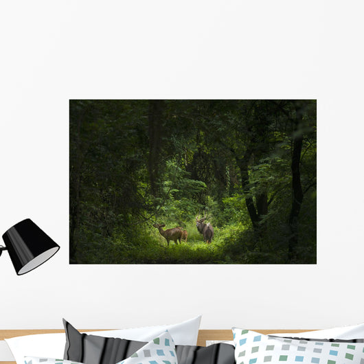 Male with Two Female Wall Decal