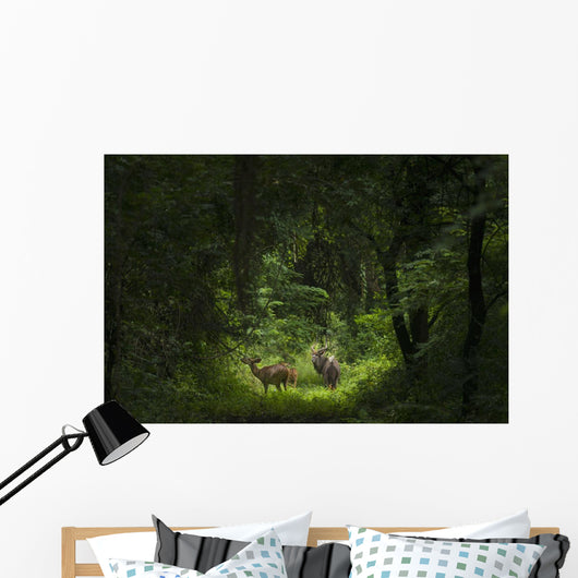 Male with Two Female Wall Decal