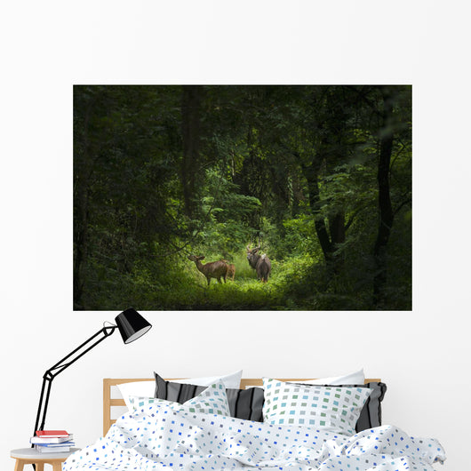 Male with Two Female Wall Decal