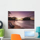 Dugout Canoe Small Beach Wall Decal Design 3