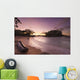 Dugout Canoe Small Beach Wall Decal Design 3