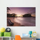 Dugout Canoe Small Beach Wall Decal Design 3