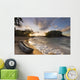 Dugout Canoe Small Beach Wall Decal Design 2