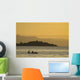 Silhouette Fishermen Wall Decal